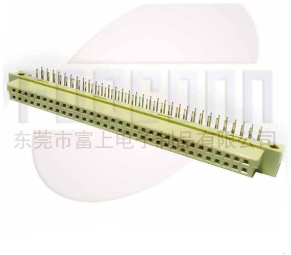 Din41612 connector with 2 rows 32 pins female R_A type